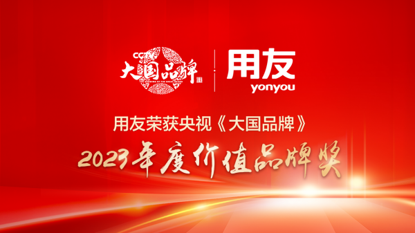 <b>用友荣膺央视“大国品牌”年度奖项</b>