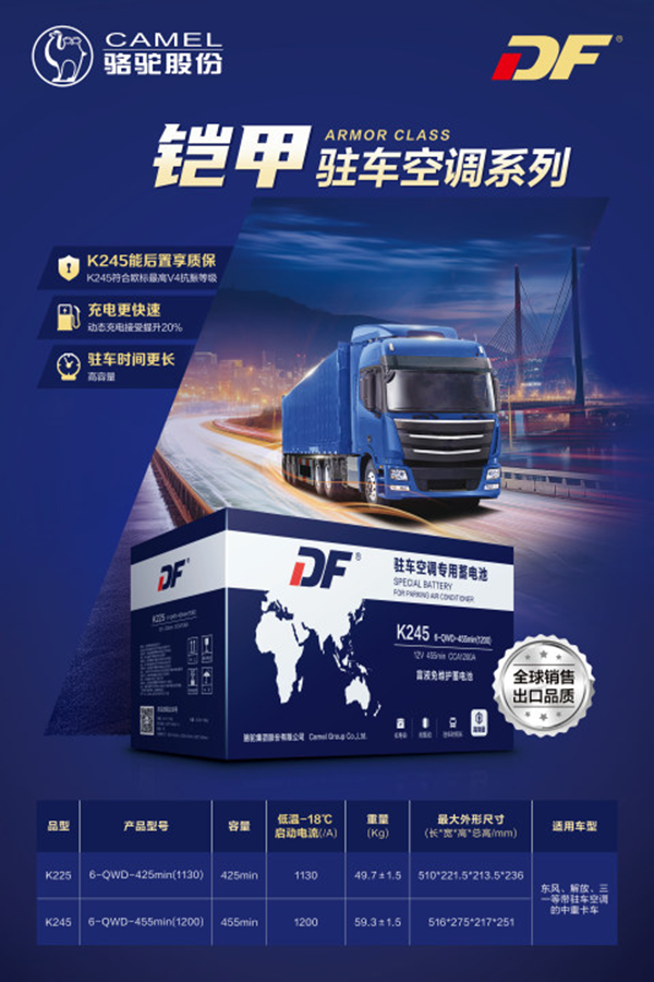 升级出行体验!df驻车空调蓄电池新品上市!